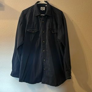 Silver Spur blue button down size XL